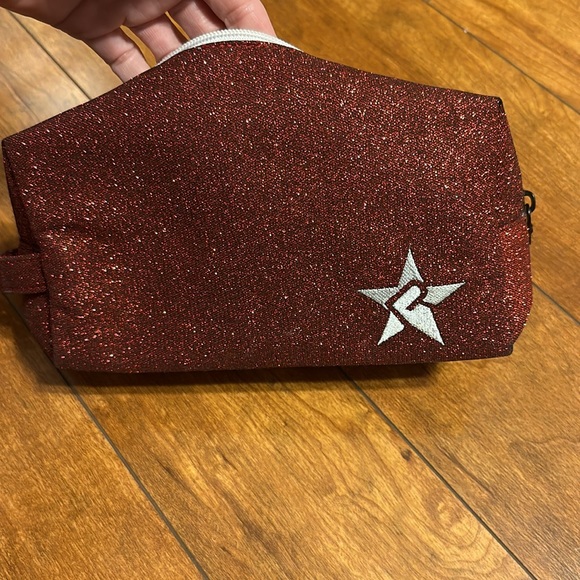 Red rebel sparkle bling makeup bag - Picture 5 of 8